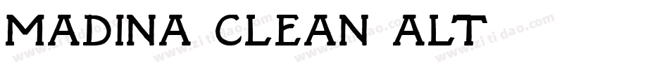 Madina Clean Alt字体转换